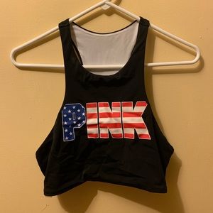 PINK redwhite&blue bathing suit only top piece